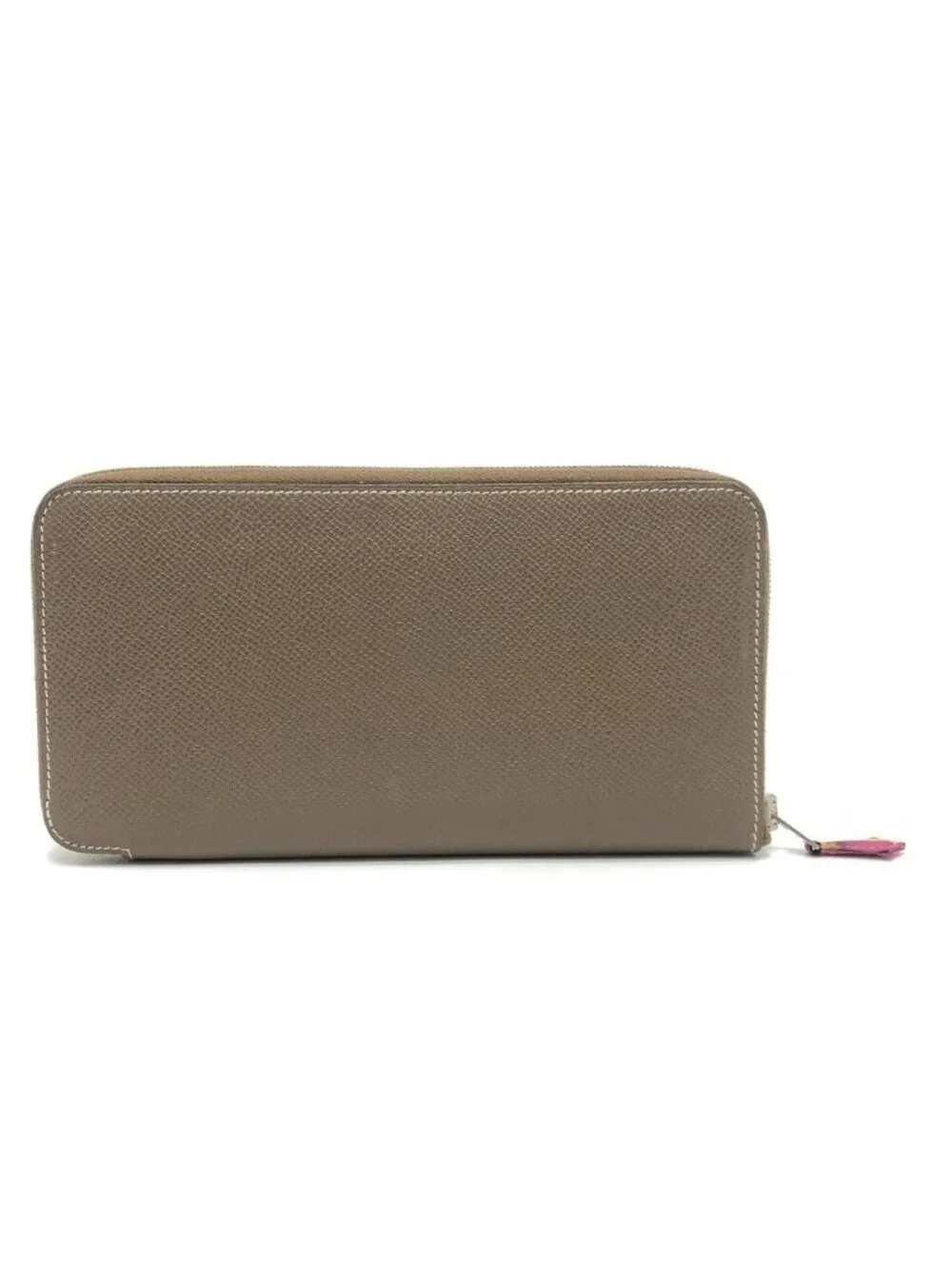 Hermes Wallet Azap Long Silk In Veau Etoupe Brown